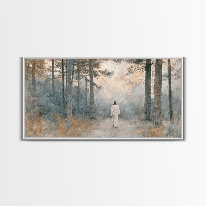 Forest Of Peace – Framed Canvas Print – Christian Art Canvas – Christian Wall Art – Jesus Painting – Subtle Christian Art – Christian Art G