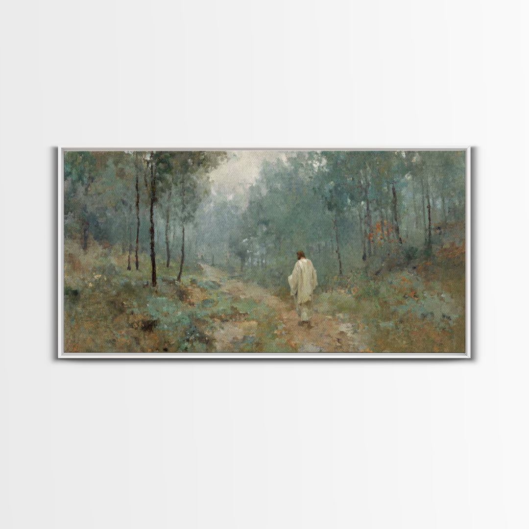 Guided Dawn – Framed Canvas Print – Christian Art Canvas – Large Jesus Painting – Christian Wall Art – Christian Art Print – Subtle Christi