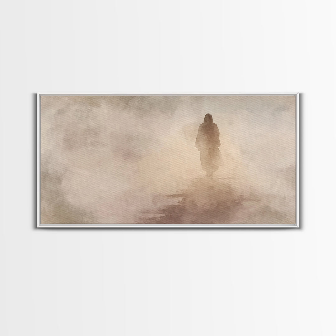 Pathway Of Hope – Framed Canvas Print – Christian Wall Art – Jesus Painting – Christian Art Canvas – Christian Christmas Art