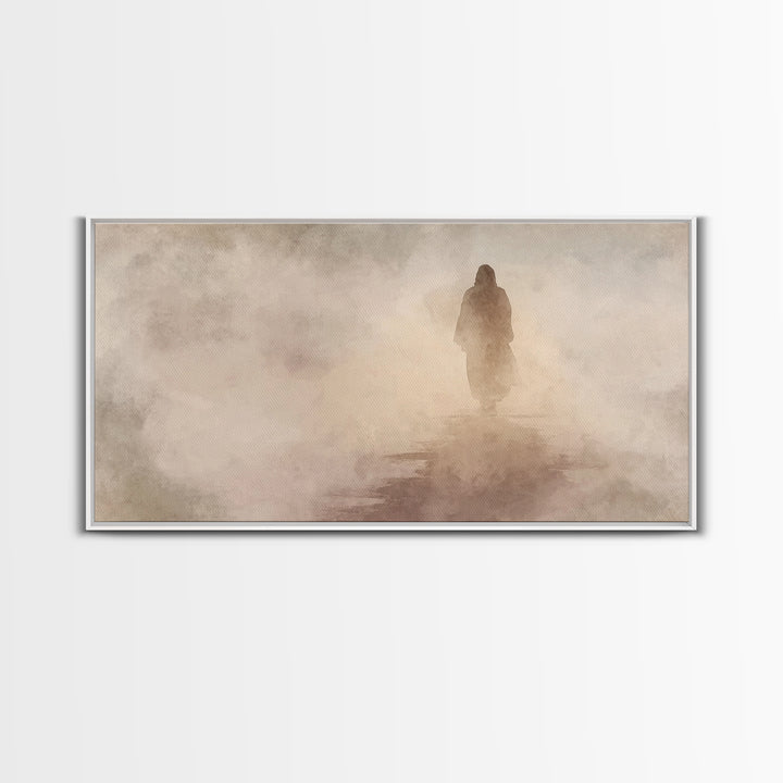 Pathway Of Hope – Framed Canvas Print – Christian Wall Art – Jesus Painting – Christian Art Canvas – Christian Christmas Art