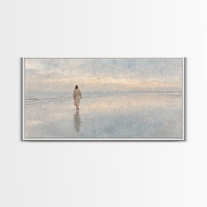 Dawn Of Mercy – Framed Canvas Print – Christian Wall Art – Jesus Painting – Christian Art Canvas – Christian Christmas Art – Christian Gift