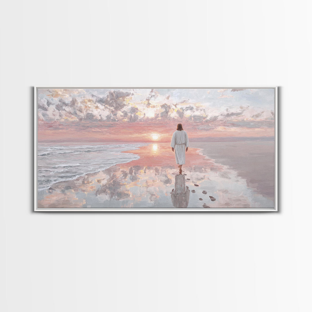 Path Of Grace – Framed Canvas Print – Christian Art Canvas – Jesus Painting – Christian Wall Art – Christmas Art Prints – Christian Decorat