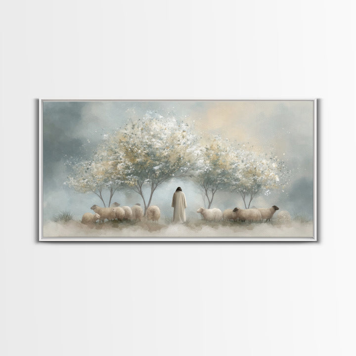 Blossom Keep – Framed Canvas Print – Christian Art Print – Christian Art Canvas – Christian Wall Art – Jesus Painting – Modern Christian Pa