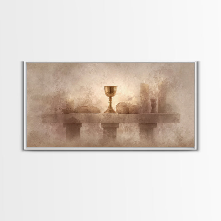 Altar Of Peace – Framed Canvas Print – Christian Wall Art – Subtle Christian Art – Christian Art Canvas – Christian Gift Ideas – Christmas