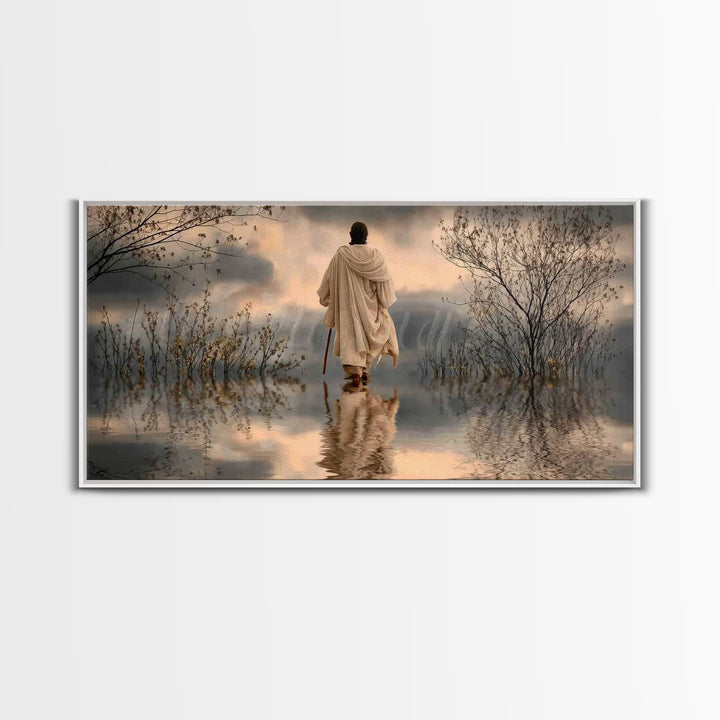 Dawn Of Hope – Framed Canvas Print – Christian Art Canvas – Christian Wall Art – Jesus Painting – Christian Gift Ideas – Christian Christma