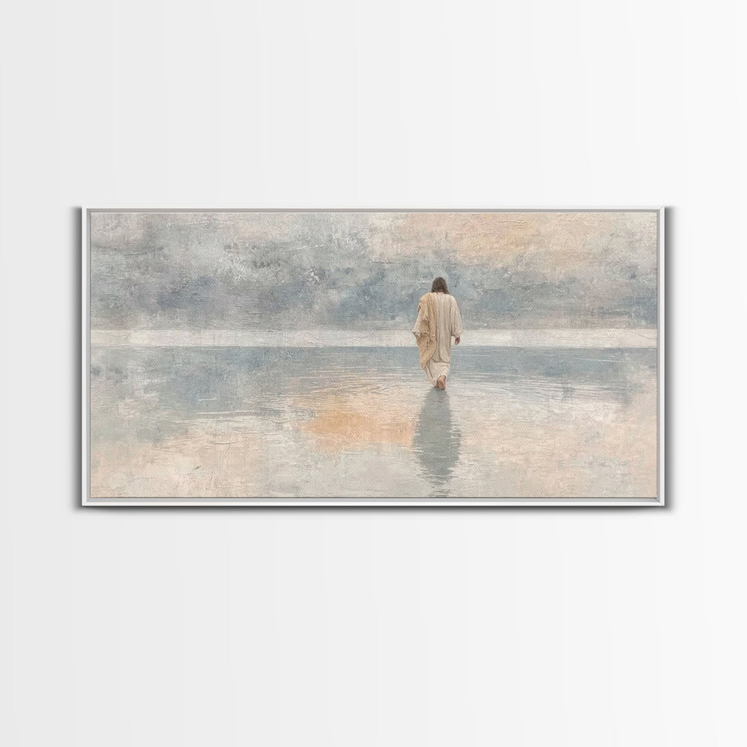 Horizon Of Faith – Framed Canvas Print – Christian Art Canvas – Christmas Art – Jesus Painting – Christian Wall Art – Christian Christmas A