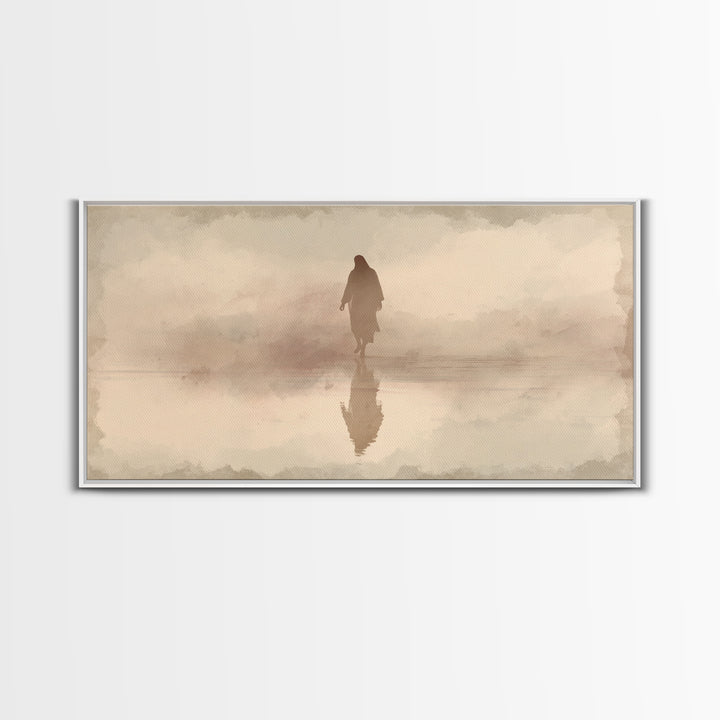 Gentle Morning Light – Framed Canvas Print – Christmas Art – Christian Christmas Art – Christian Art Canvas – Christian Wall Art – Jesus Pa