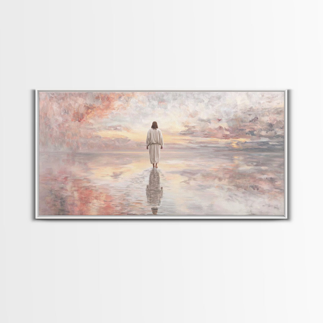 Pathway Of Hope – Framed Canvas Print – Jesus Painting – Christian Wall Art – Christian Christmas Art – Christian Art Canvas – Christmas Ar