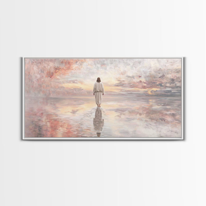 Pathway Of Hope – Framed Canvas Print – Jesus Painting – Christian Wall Art – Christian Christmas Art – Christian Art Canvas – Christmas Ar