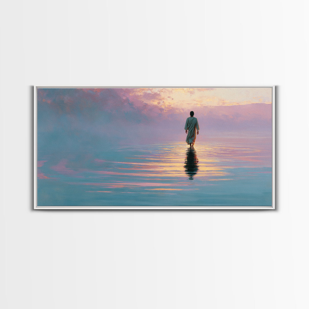 Fields Of Grace – Framed Canvas Print – Christian Wall Art – Christmas Art – Christian Art Canvas – Christian Christmas Art – Jesus Paintin