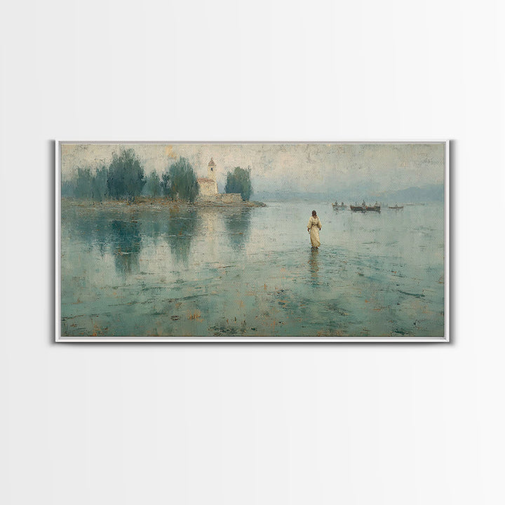 Sky Of Promise – Framed Canvas Print – Christian Christmas Art – Christian Wall Art – Christian Art Canvas – Jesus Painting – Christmas Art