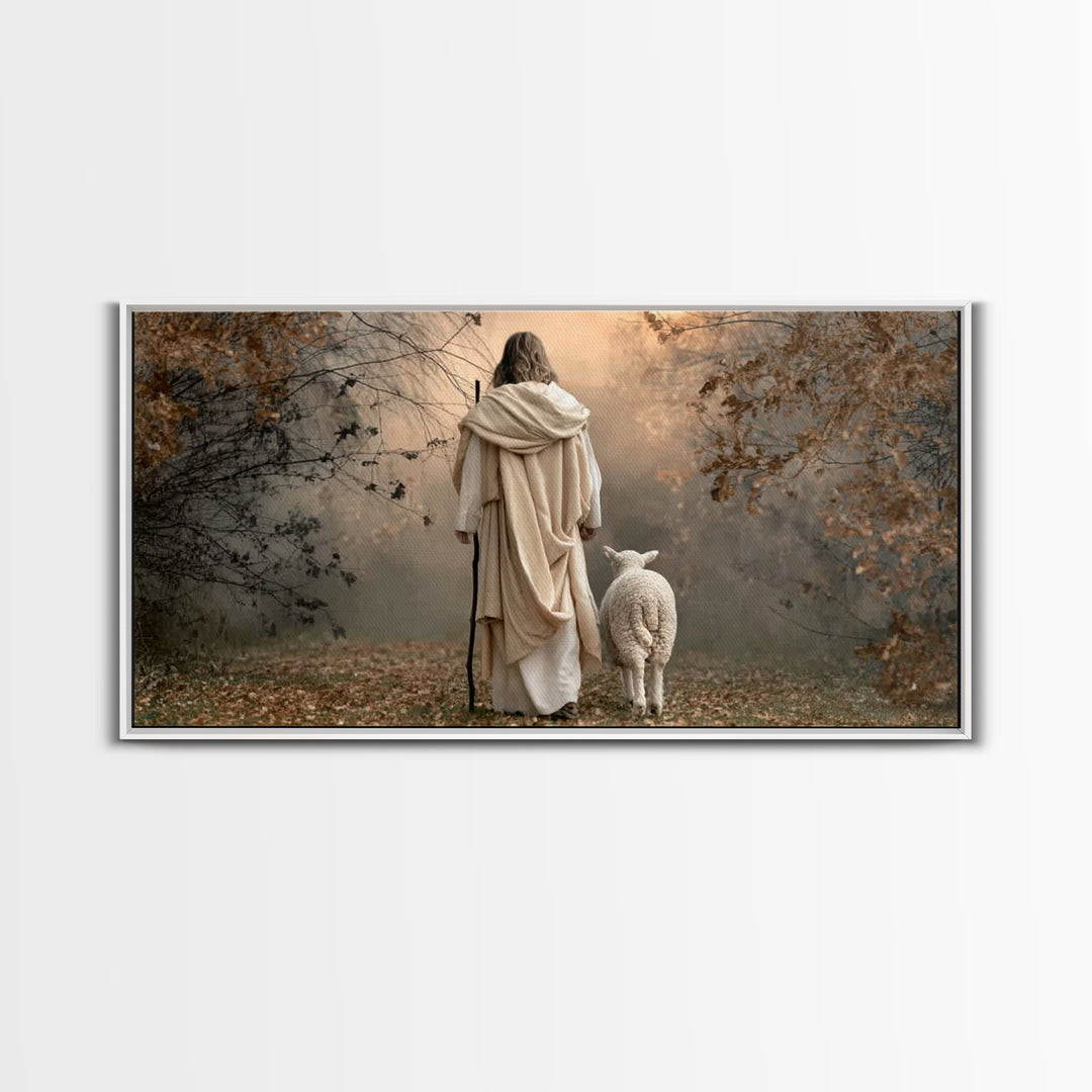 Path Of Peace – Framed Canvas Print – Christian Art Canvas – Christian Gift – Jesus Art Print – Christian Christmas Art – Christian Decor