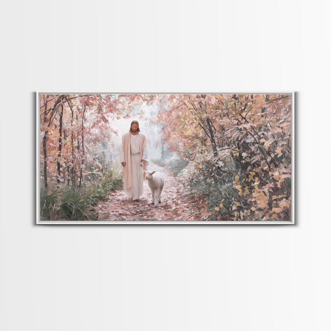 Fields Of Mercy – Framed Canvas Print – Christian Christmas Art – Christian Art Canvas – Jesus Painting – Christian Wall Art – Faith Art
