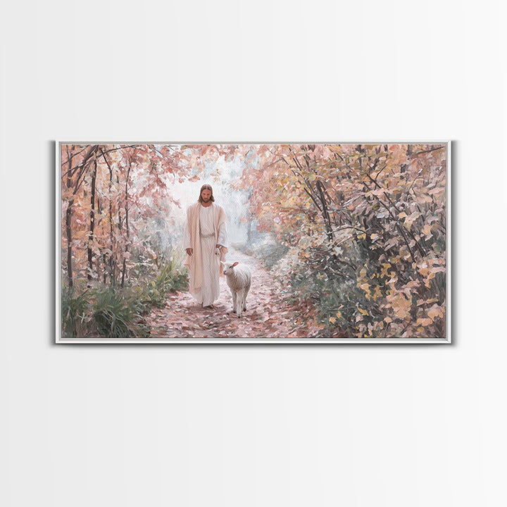 Fields Of Mercy – Framed Canvas Print – Christian Christmas Art – Christian Art Canvas – Jesus Painting – Christian Wall Art – Faith Art