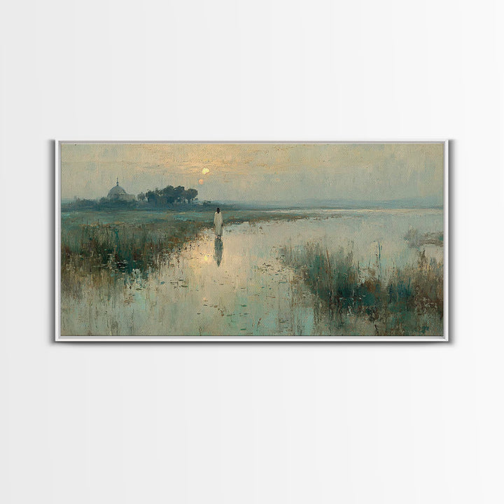 Morning Grace | Framed Canvas Print | Christian Wall Art | Jesus Painting Canvas | Christmas Art | Christian Gift Ideas | Faith Art
