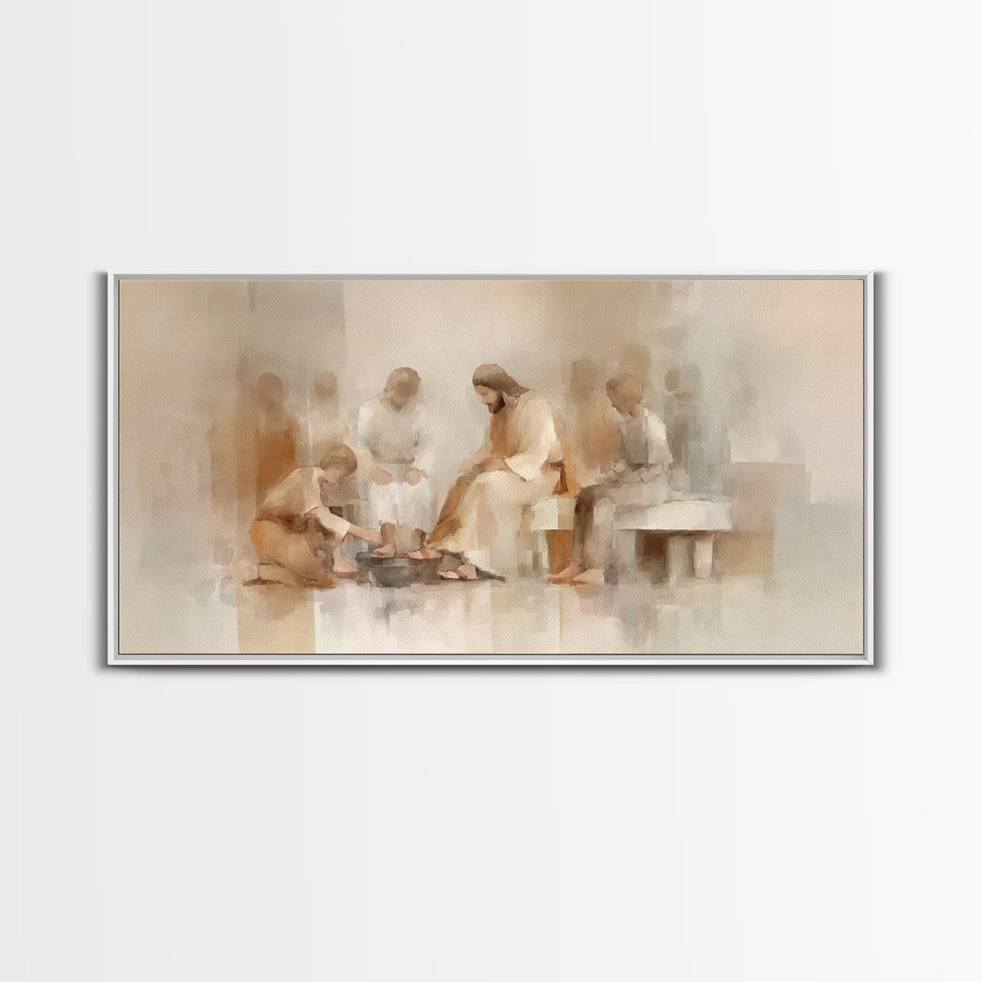 Circle Of Mercy – Framed Canvas Print – Christian Art Canvas – Christian Wall Art – Jesus Painting – Subtle Christian Art – Christian Chris