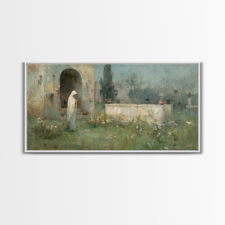 Eternal Bloom – Framed Canvas Print – Christian Wall Art – Large Christian Art – Christmas Art – Christian Art Canvas – Jesus Painting