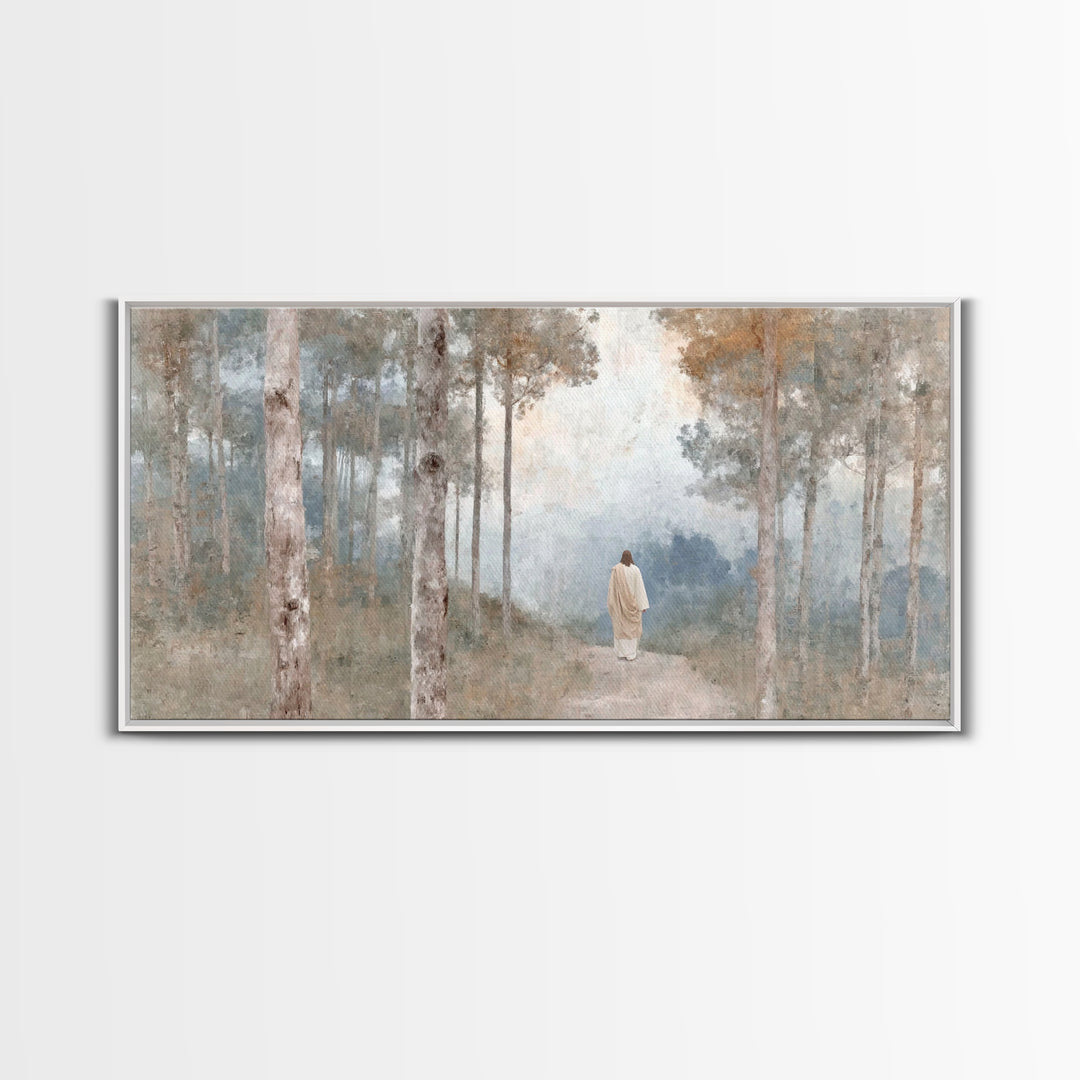 Path Of Mercy – Framed Canvas Print – Christian Wall Art – Christian Art Canvas – Jesus Painting – Subtle Christian Art – Christmas Art