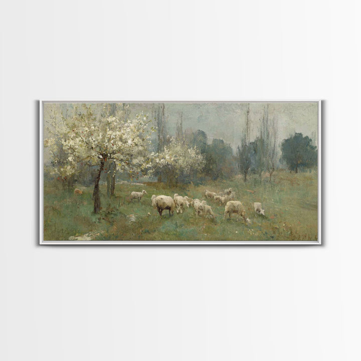 Fields Of Mercy, Framed Canvas Print, Christian Wall Art, Jesus Art Print, Christian Christmas Art, Modern Christian Art