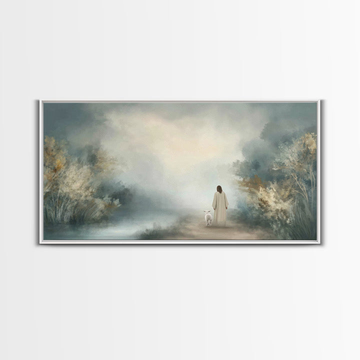 Everlasting Peace, Framed Canvas Print, Christian Art Canvas, Jesus Painting, Christian Wall Art, Modern Christian Art, Christian Christmas