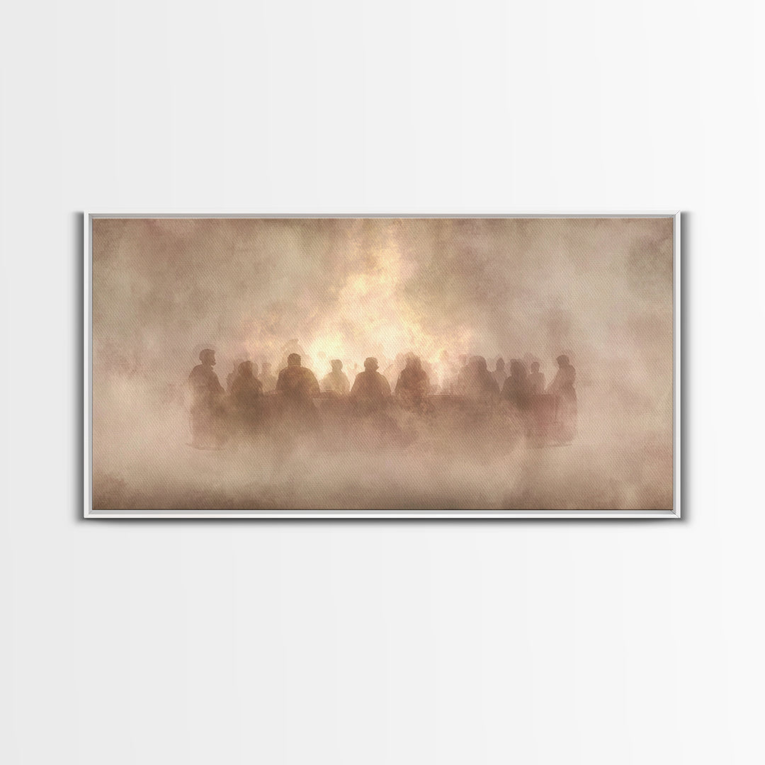 Radiant Shepherd | Framed Canvas Print | Christian Art Canvas | Jesus Painting | Christian Wall Art | Modern Christian Art | Christian Chri