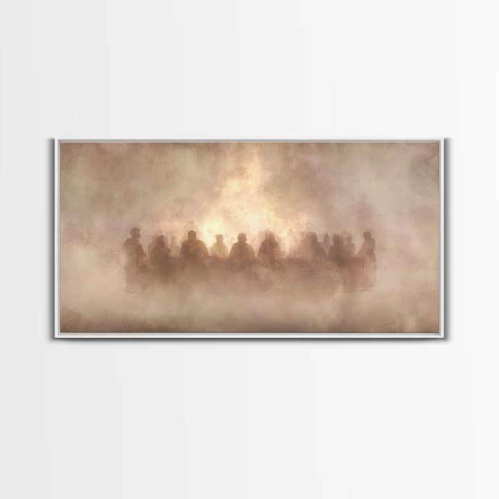 Radiant Shepherd | Framed Canvas Print | Christian Art Canvas | Jesus Painting | Christian Wall Art | Modern Christian Art | Christian Chri