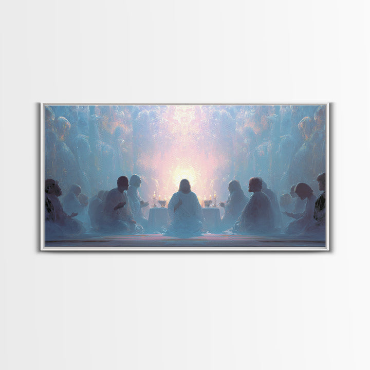 Celestial Feast | Framed Canvas Print | Christian Wall Art | Christian Art Canvas | Jesus Painting | Christmas Art Work