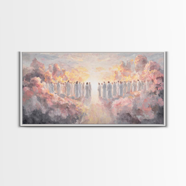 Celestial Pathway – Framed Canvas Print – Christian Wall Art – Christian Art Painting – Subtle Christian Art – Modern Christian Painting –