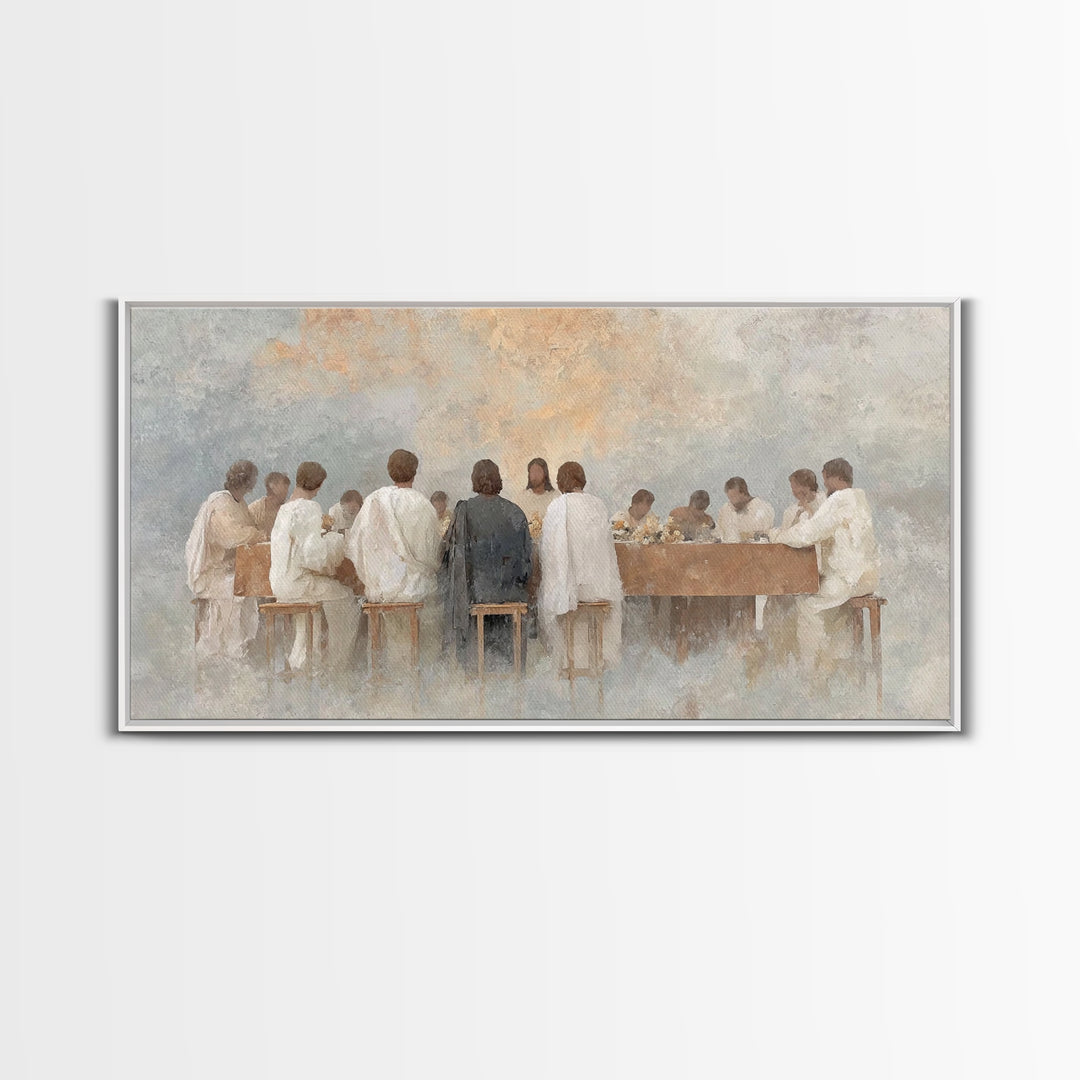 Radiant Communion – Framed Canvas Print – Christian Art – Christian Painting – Jesus Wall Art – Christian Christmas Art – Christian Decor