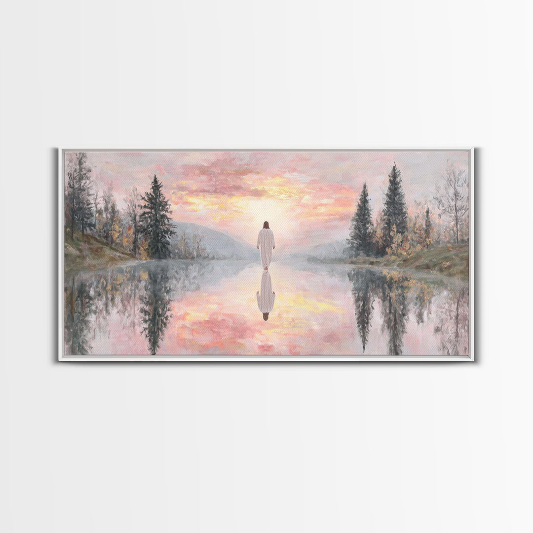 Radiant Dawn Blessing | Framed Canvas Print | Christian Wall Art | Jesus Painting | Christian Art Canvas | Christmas Art | Christian Christ