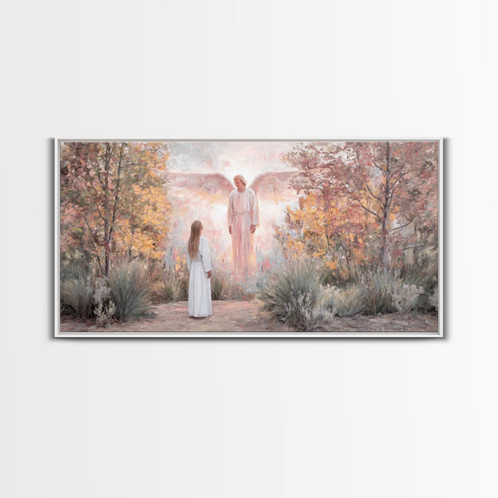Garden Of Promise – Framed Canvas Print – Christian Wall Art – Christian Art Work – Christian Art Canvas – Christian Christmas Art