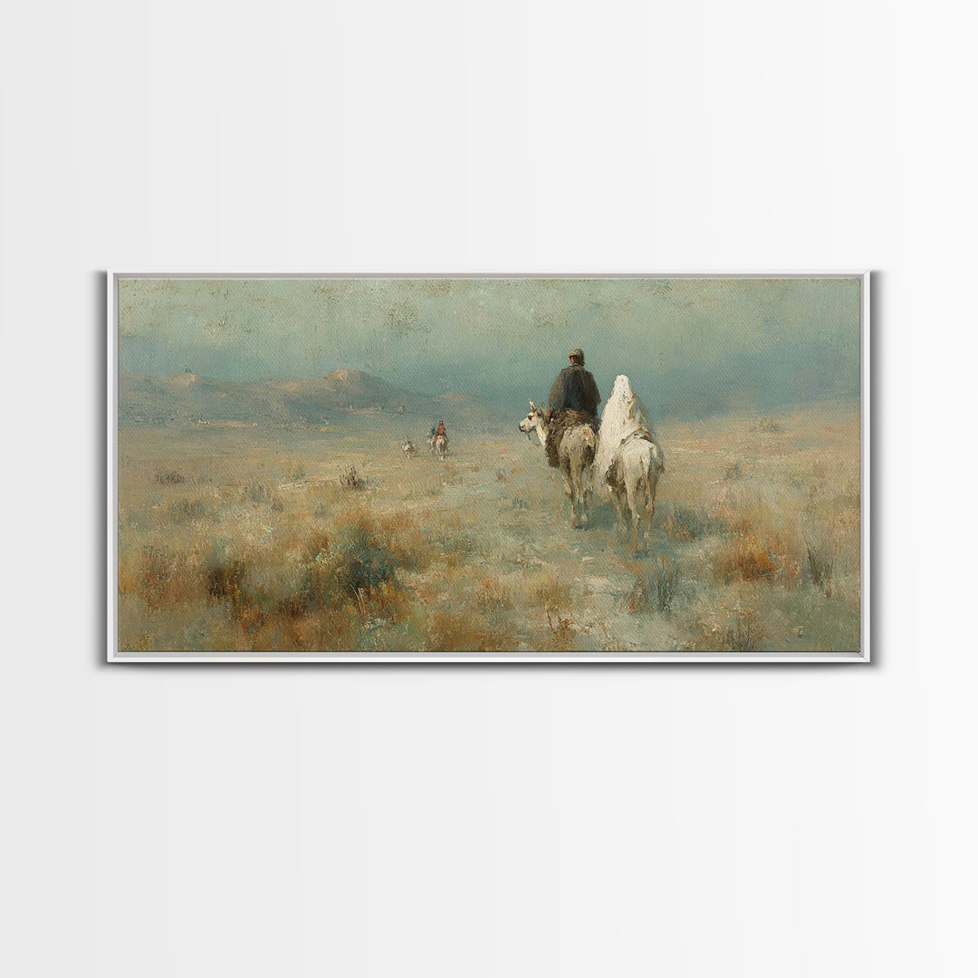 Pilgrims of Light – Framed Canvas Print – Christian Art – Christian Canvas Art – Christmas Art Work – Christian Wall Art – Abstract Christi