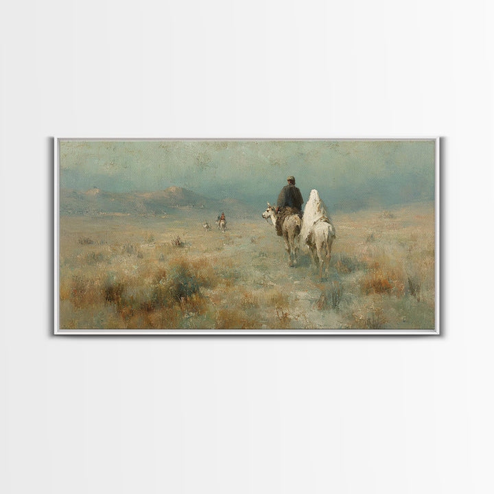 Pilgrims of Light – Framed Canvas Print – Christian Art – Christian Canvas Art – Christmas Art Work – Christian Wall Art – Abstract Christi