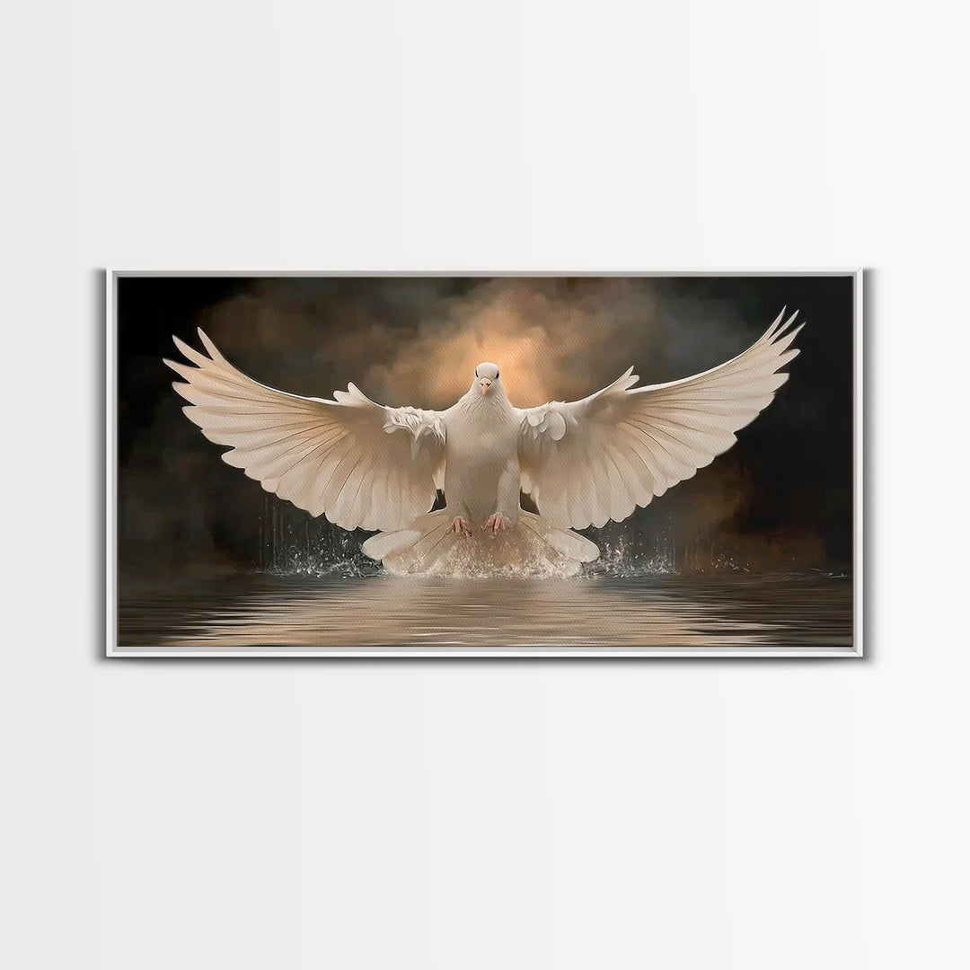 Rising Spirit | Framed Canvas Print | Christian Wall Art | Christian Art Canvas | Christian Christmas Art | Jesus Painting | Christian Deco