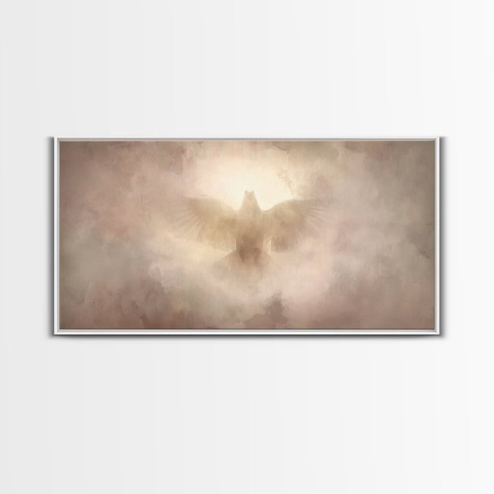 Spirit Of Dawn, Framed Canvas Print, Christian Wall Art, Christian Art Canvas, Christian Painting, Christmas Art, Christian Decor