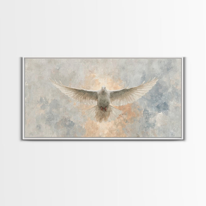 Radiant Mercy, Framed Canvas Print, Christian Art Canvas, Christian Wall Art, Christian Painting, Christmas Art, Christian Decor