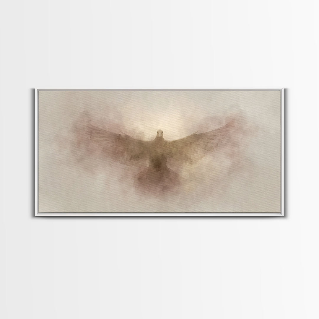 Light Of Salvation | Framed Canvas Print | Christian Art Canvas | Christian Wall Art | Christian Painting | Christmas Art | Christian Decor