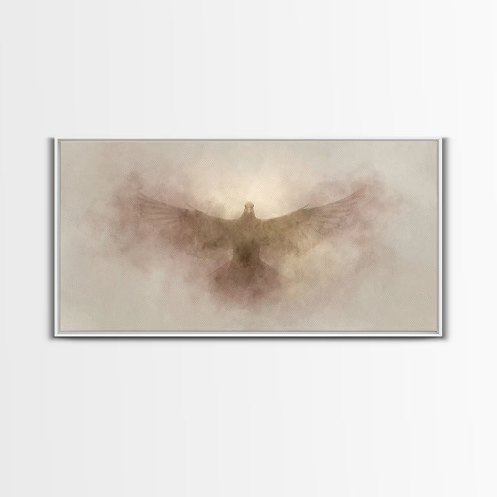 Light Of Salvation | Framed Canvas Print | Christian Art Canvas | Christian Wall Art | Christian Painting | Christmas Art | Christian Decor