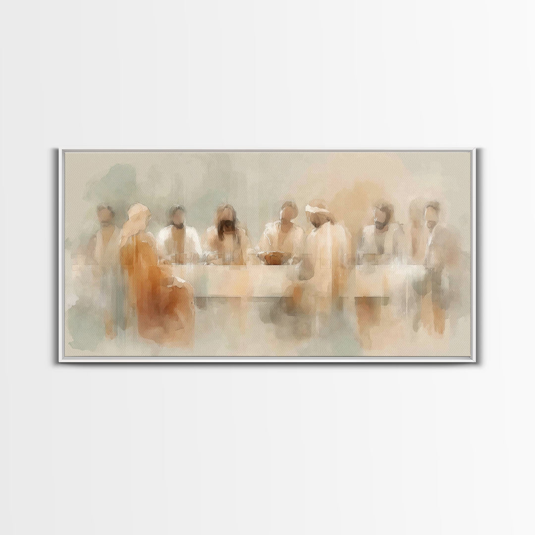 Holy Gathering – Framed Canvas Print – Christian Art Canvas – Christian Wall Art – Abstract Christian Art – Moody Christian Art – Jesus Pai