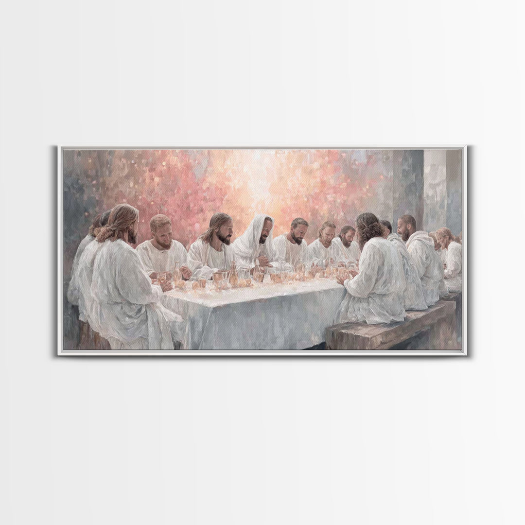 Upper Room Grace | Framed Canvas Print | Christian Art Canvas | Christian Wall Art | Jesus Painting | Large Christian Painting | Christian