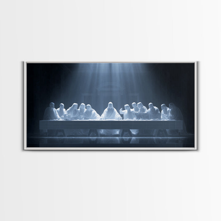 Heavenly Communion | Framed Canvas Print | Christian Wall Art | Christian Art Canvas | Jesus Painting | Christian Christmas Art