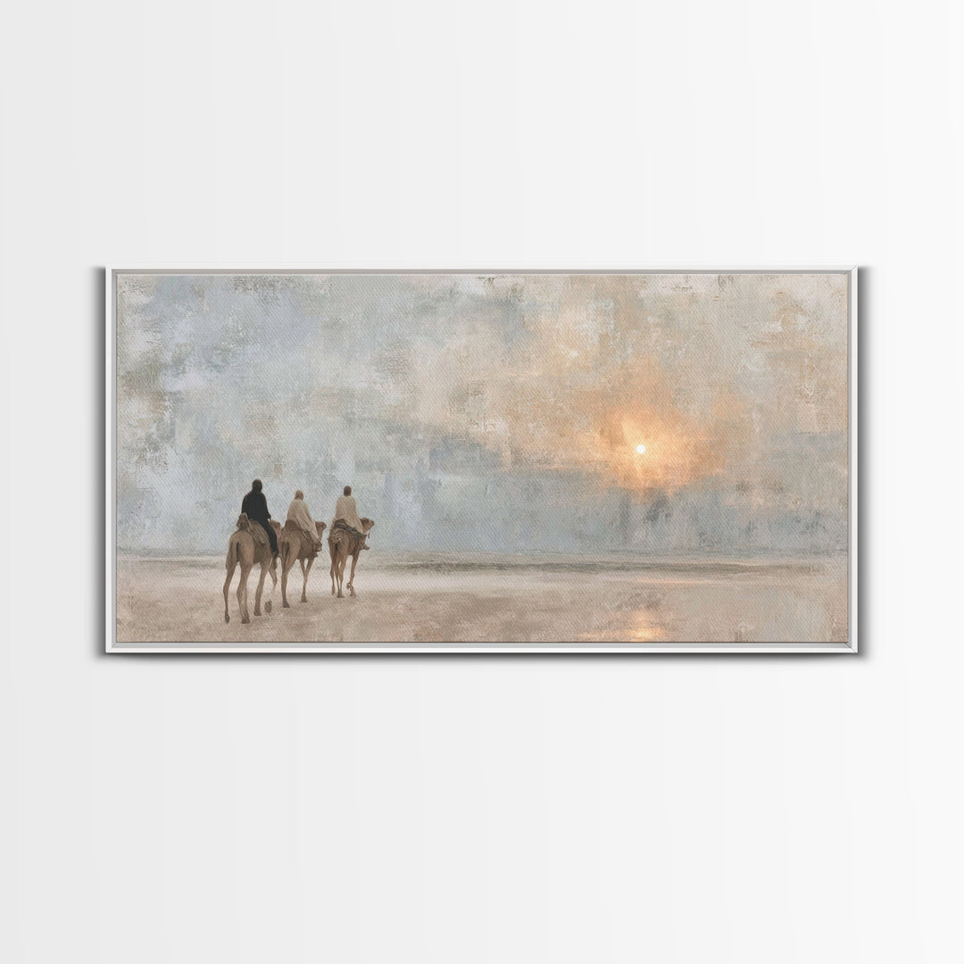 Journey Of Light | Framed Canvas Print | Christian Wall Art | Christian Art Canvas | Christmas Wall Art | Christian Christmas Art | Christi
