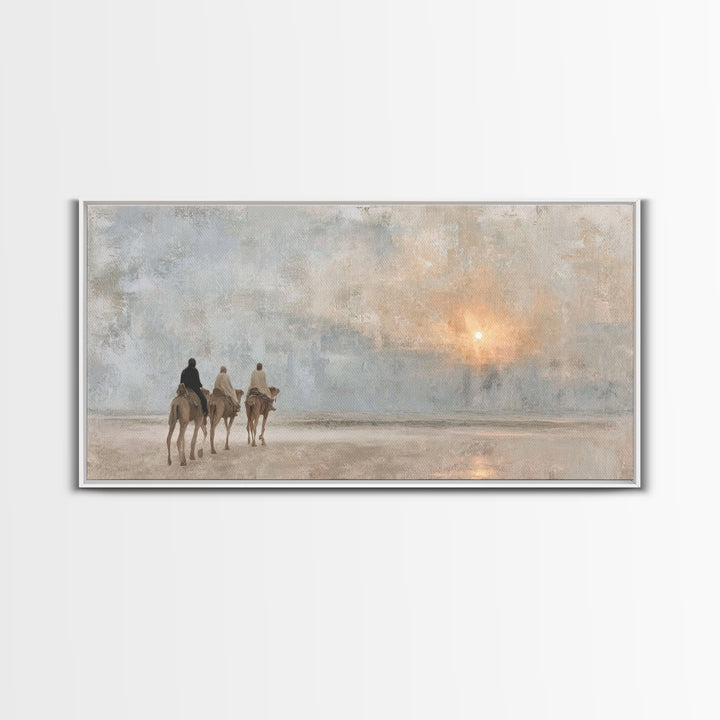 Journey Of Light | Framed Canvas Print | Christian Wall Art | Christian Art Canvas | Christmas Wall Art | Christian Christmas Art | Christi