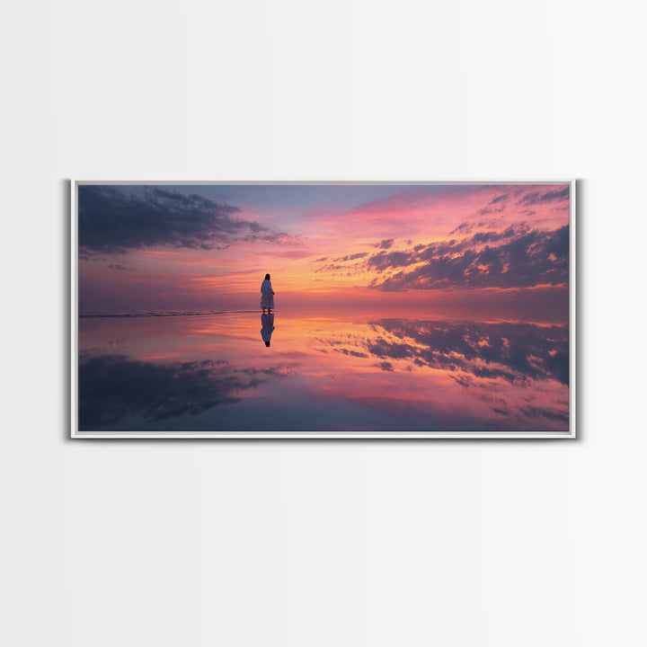 Radiant Horizon – Framed Canvas Print – Christian Art Canvas – Jesus Painting – Large Christian Art – Modern Christian Painting