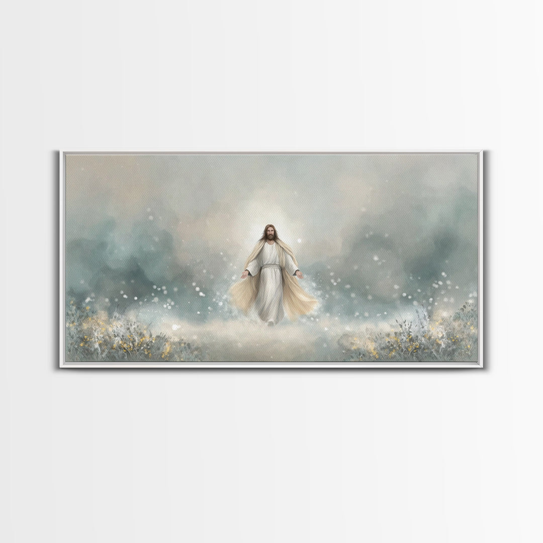 Eternal Peace – Framed Canvas Print – Christian Art Print – Jesus Painting – Christian Wall Art – Subtle Christian Art – Christian Gift