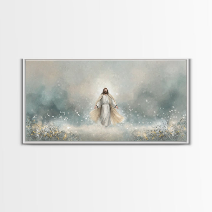 Eternal Peace – Framed Canvas Print – Christian Art Print – Jesus Painting – Christian Wall Art – Subtle Christian Art – Christian Gift