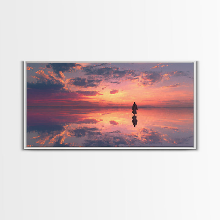 Sky Of Promise – Framed Canvas Print – Christian Art Canvas – Christian Art Gift – Minimalist Christian Art – Modern Christian Art