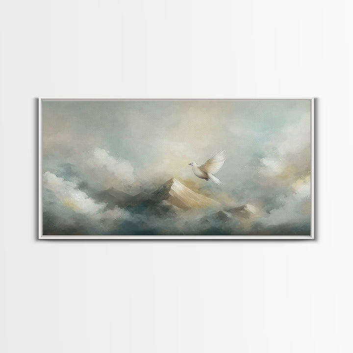 Wings Of Hope – Framed Canvas Print – Christian Art Canvas – Christian Art Work – Christian Decor – Modern Christian Art
