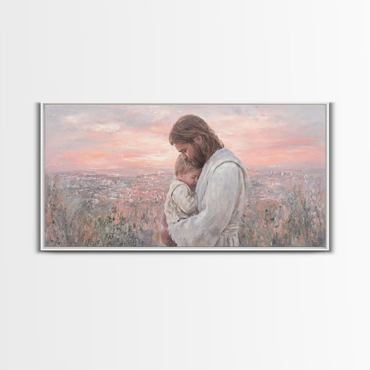 Evening Promise - Framed Canvas Print - Christian Wall Art - Christian Christmas Art - Christian Art Canvas - Christian Decor - Christian A