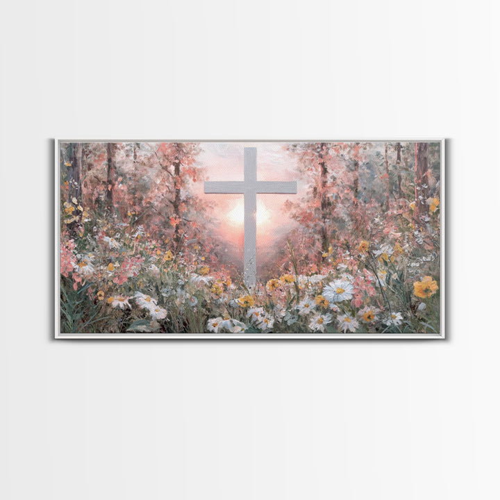 Forest Of Grace – Framed Canvas Print – Christian Wall Art – Christian Painting – Modern Christian Painting – Christian Art Canvas – Christ